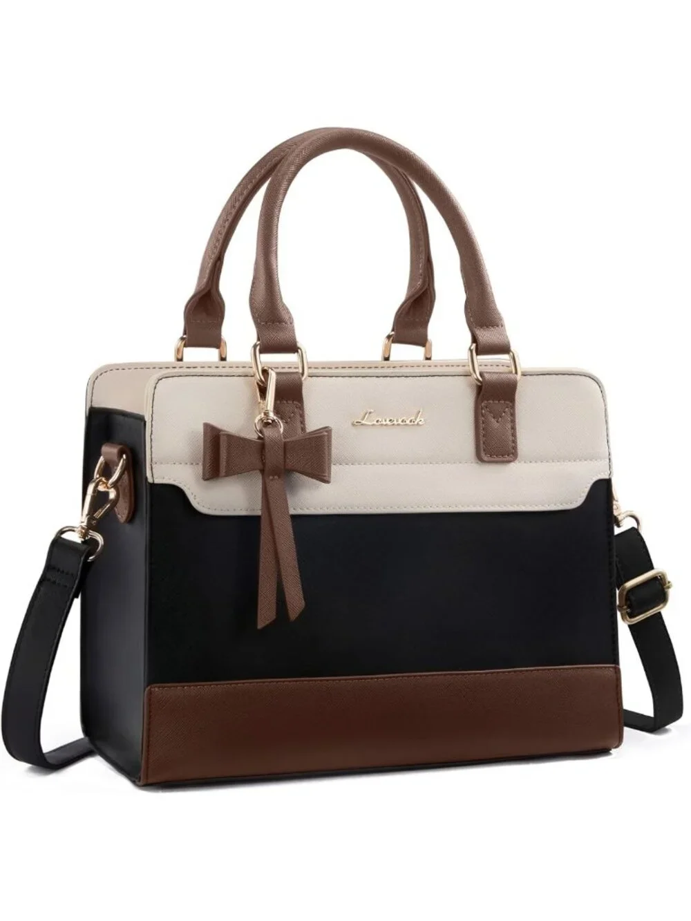 Elegant Leather Tote & Crossbody Bag | Versatile Handbag for Office, Travel